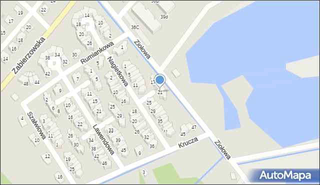 Niepołomice, Nagietkowa, 21, mapa Niepołomice