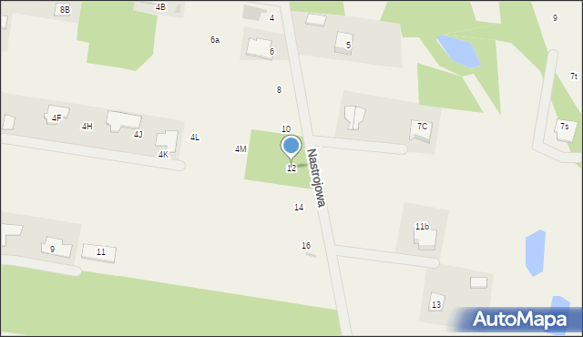 Nieporęt, Nastrojowa, 12, mapa Nieporęt