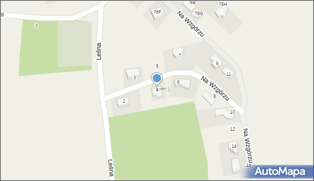 Niestępowo, Na Wzgórzu, 4, mapa Niestępowo