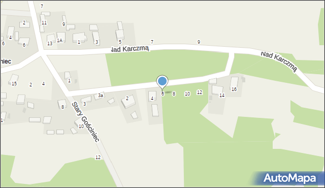 Niesułowice, Nad Karczmą, 6, mapa Niesułowice