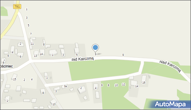 Niesułowice, Nad Karczmą, 7, mapa Niesułowice