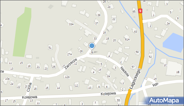 Nowa Dęba, Nadole, 6, mapa Nowa Dęba