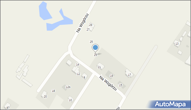 Nowa Wieś Malborska, Na Wzgórzu, 23, mapa Nowa Wieś Malborska