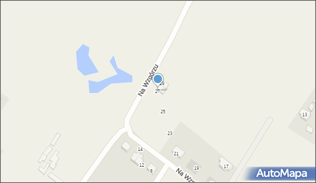 Nowa Wieś Malborska, Na Wzgórzu, 27, mapa Nowa Wieś Malborska
