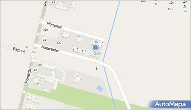 Nowa Wola, Nagietków, 21, mapa Nowa Wola