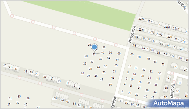 Nowa Wola, Nagietków, 32, mapa Nowa Wola