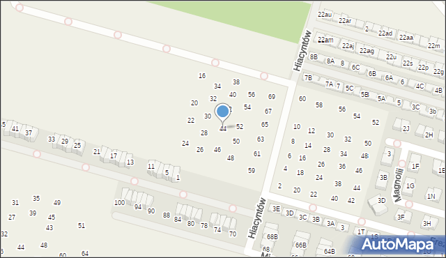 Nowa Wola, Nagietków, 44, mapa Nowa Wola