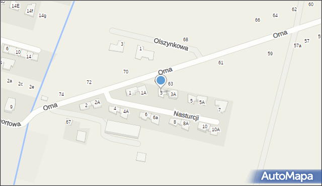 Nowa Wola, Nasturcji, 3, mapa Nowa Wola