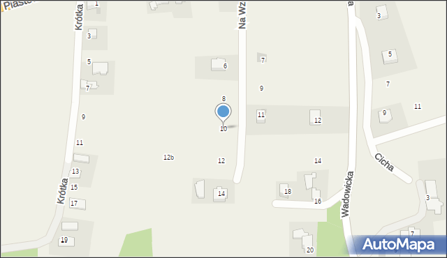 Nowe Dwory, Na Wzgórzu, 10, mapa Nowe Dwory