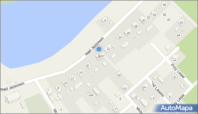 Nowy Barkoczyn, Nad Jeziorem, 18, mapa Nowy Barkoczyn