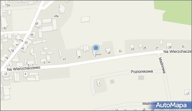 Nowy Dwór, Na Wierzchaczewo, 17, mapa Nowy Dwór