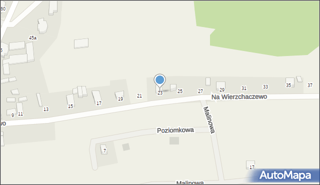 Nowy Dwór, Na Wierzchaczewo, 23, mapa Nowy Dwór