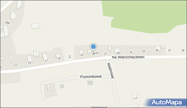 Nowy Dwór, Na Wierzchaczewo, 25, mapa Nowy Dwór