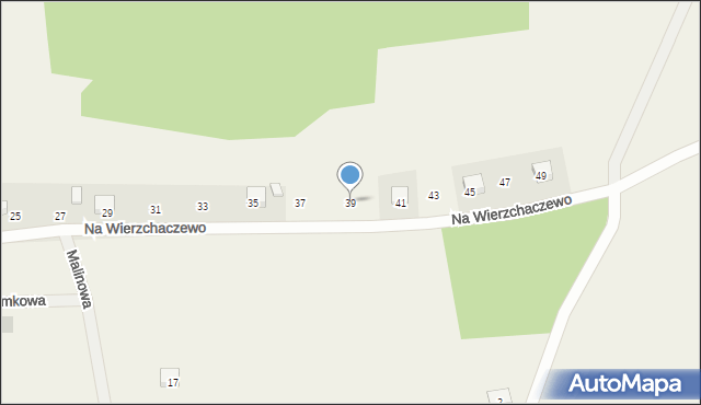 Nowy Dwór, Na Wierzchaczewo, 39, mapa Nowy Dwór