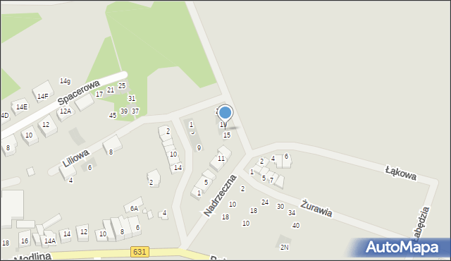 Nowy Dwór Mazowiecki, Nadrzeczna, 17, mapa Nowy Dwór Mazowiecki