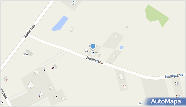 Nowy Krępiec, Nadłączna, 15, mapa Nowy Krępiec