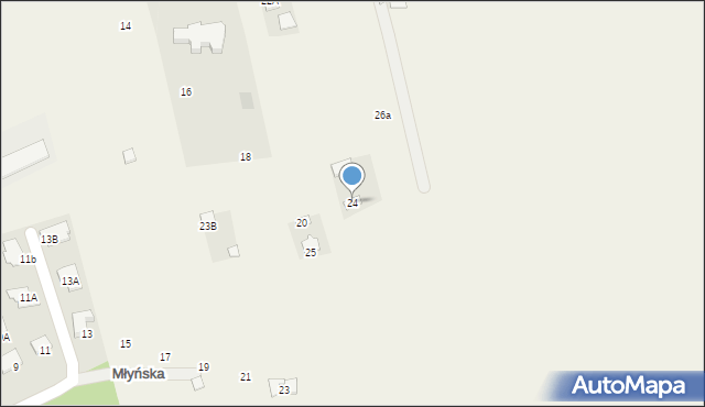 Nowy Krępiec, Nadłączna, 24, mapa Nowy Krępiec