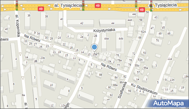 Nowy Targ, Na Równi, 10a, mapa Nowego Targu