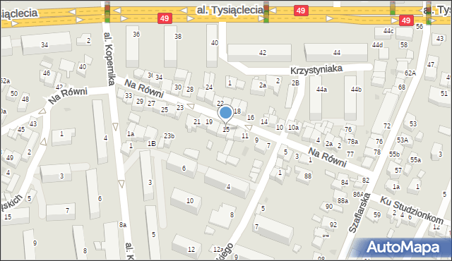 Nowy Targ, Na Równi, 15, mapa Nowego Targu