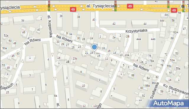 Nowy Targ, Na Równi, 17, mapa Nowego Targu