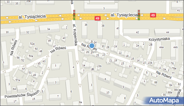 Nowy Targ, Na Równi, 27, mapa Nowego Targu