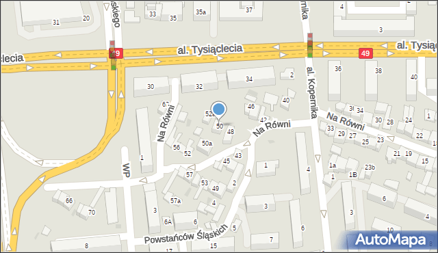 Nowy Targ, Na Równi, 50, mapa Nowego Targu