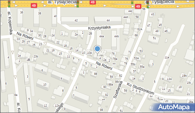 Nowy Targ, Na Równi, 6, mapa Nowego Targu