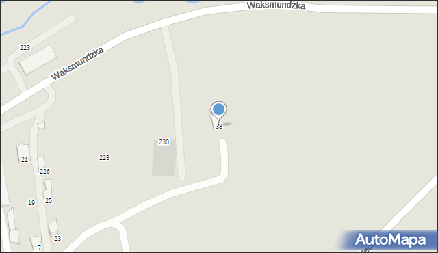 Nowy Targ, Nad Czerwonką, 38, mapa Nowego Targu