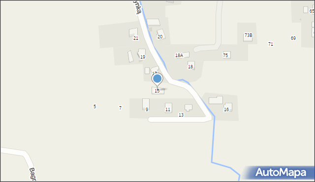 Ochaby Wielkie, Nad Młynką, 15a, mapa Ochaby Wielkie