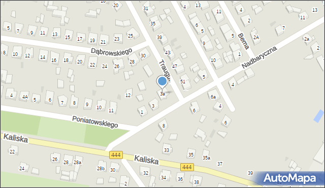 Odolanów, Nadbaryczna, 3a, mapa Odolanów