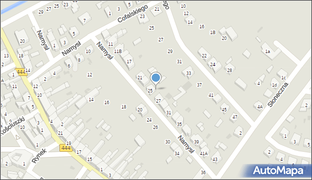 Odolanów, Namysł Ludomiry, 25a, mapa Odolanów