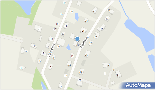 Okole, Nad Stawem, 14, mapa Okole