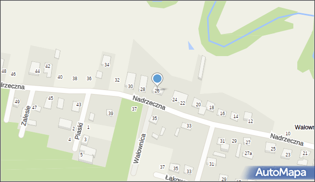 Olimpin, Nadrzeczna, 26, mapa Olimpin