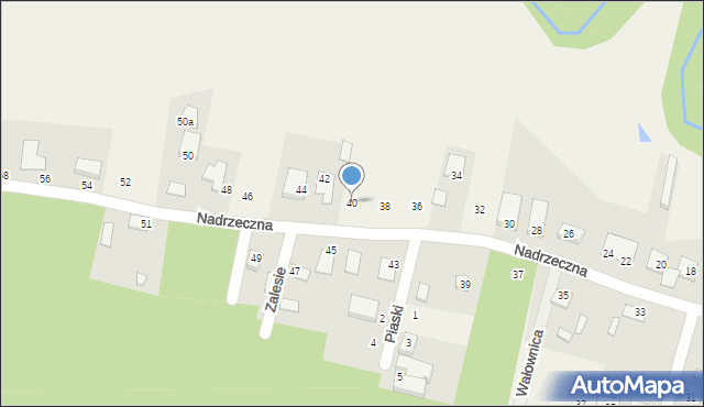 Olimpin, Nadrzeczna, 40, mapa Olimpin