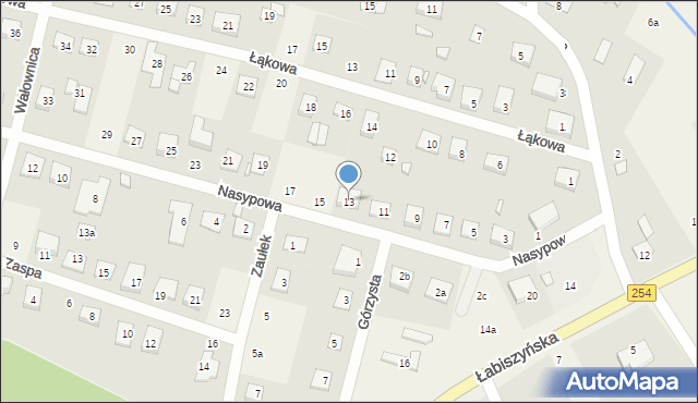 Olimpin, Nasypowa, 13, mapa Olimpin