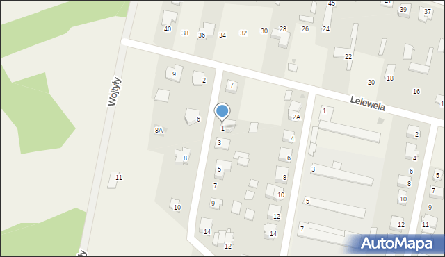 Olszewo-Borki, Narutowicza Gabriela, 1, mapa Olszewo-Borki
