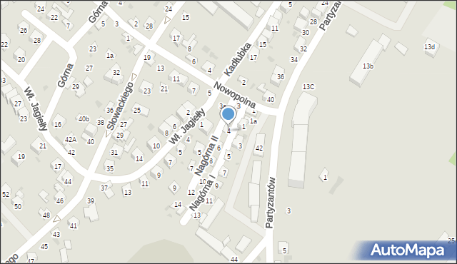 Opatów, Nagórna I, 4, mapa Opatów