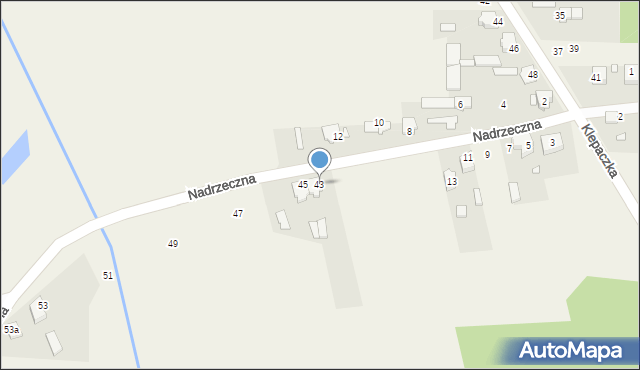 Opatów, Nadrzeczna, 43, mapa Opatów