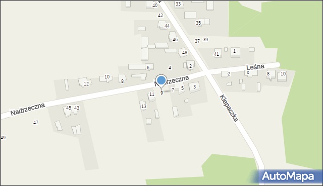 Opatów, Nadrzeczna, 9, mapa Opatów