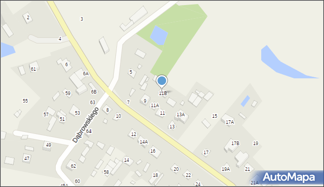 Orchówek, Nadbużańska, 11B, mapa Orchówek