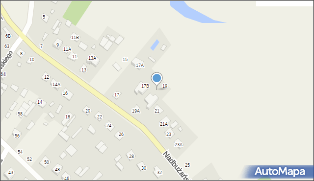 Orchówek, Nadbużańska, 19B, mapa Orchówek