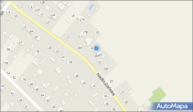 Orchówek, Nadbużańska, 21A, mapa Orchówek
