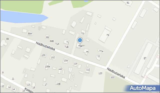 Orchówek, Nadbużańska, 73A, mapa Orchówek