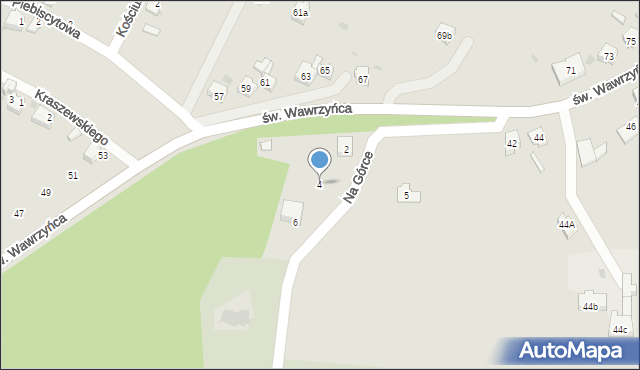 Orzesze, Na Górce, 4, mapa Orzesze