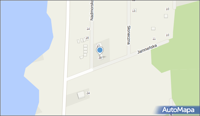 Osieki, Nadmorska, 19, mapa Osieki