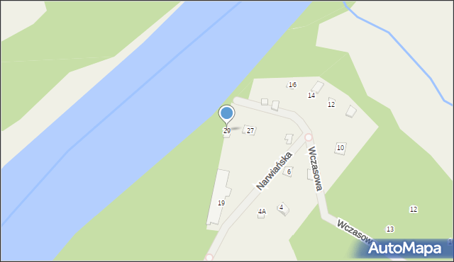 Ostrykół Dworski, Narwiańska, 29, mapa Ostrykół Dworski