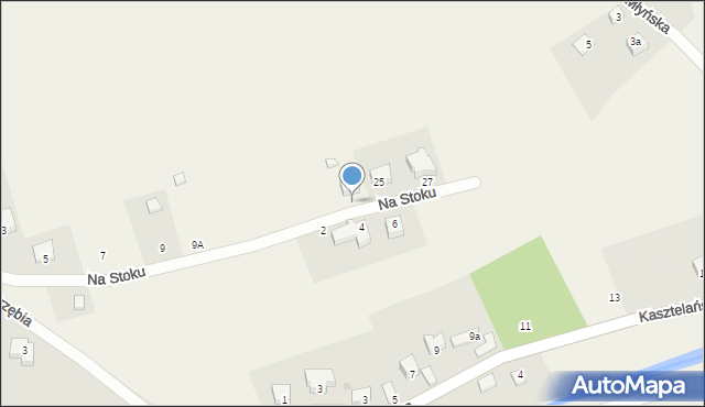 Ostrzyce, Na Stoku, 23, mapa Ostrzyce