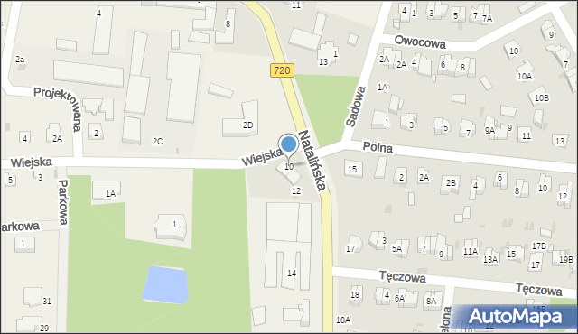 Otrębusy, Natalińska, 10, mapa Otrębusy