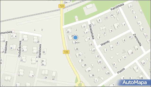 Otrębusy, Natalińska, 27, mapa Otrębusy