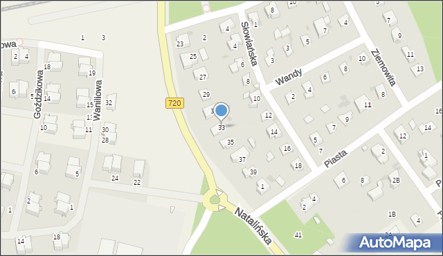 Otrębusy, Natalińska, 33, mapa Otrębusy